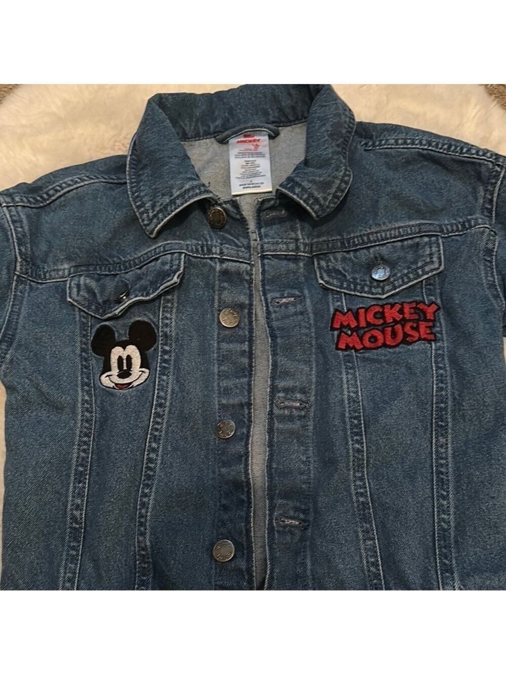 Mickey Mouse Boys Demin Jacket size 6 - Picture 2 of 3